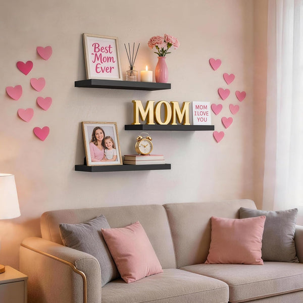 Chic Floating Wall Shelves