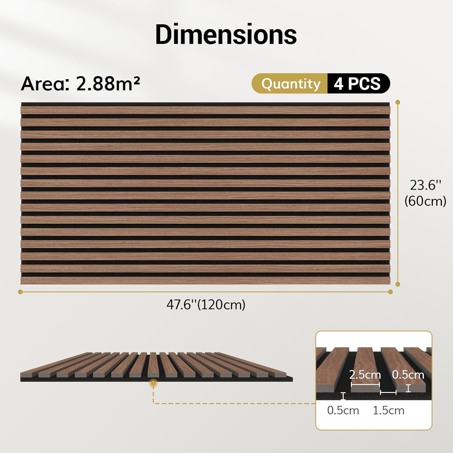 Walnut Acoustic Wall Panels