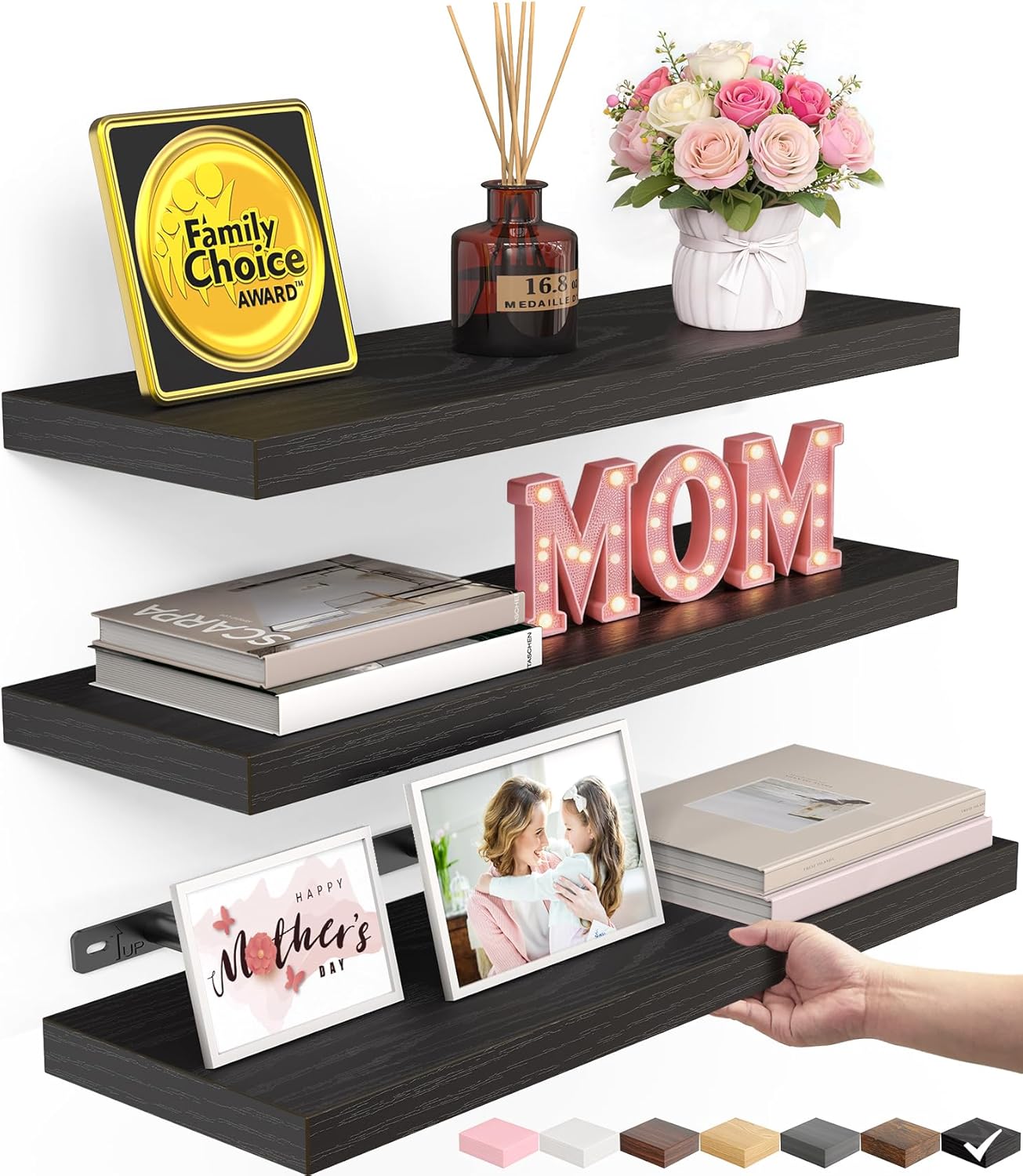 Chic Floating Wall Shelves
