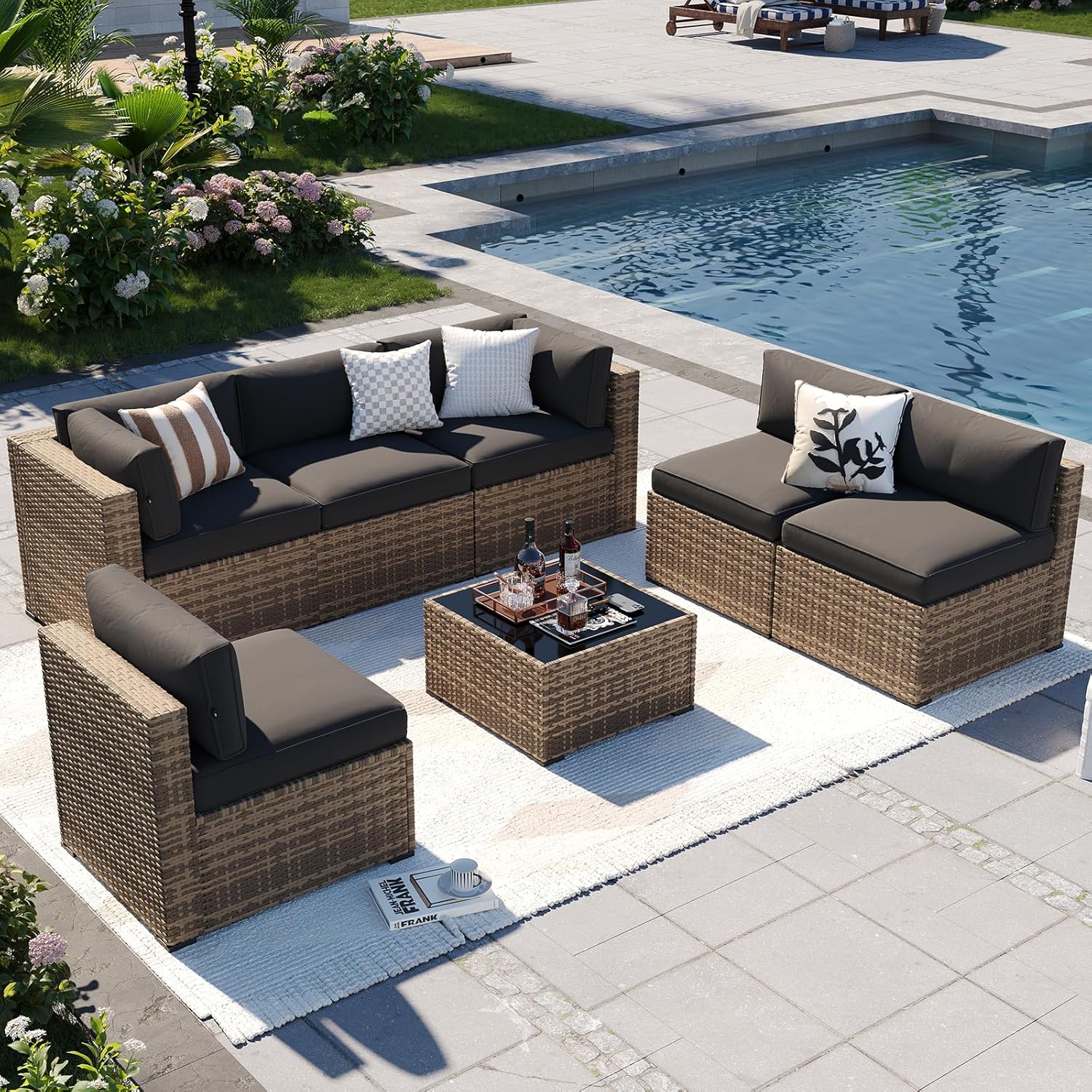 7-Piece Cozy Garden Sofa Set