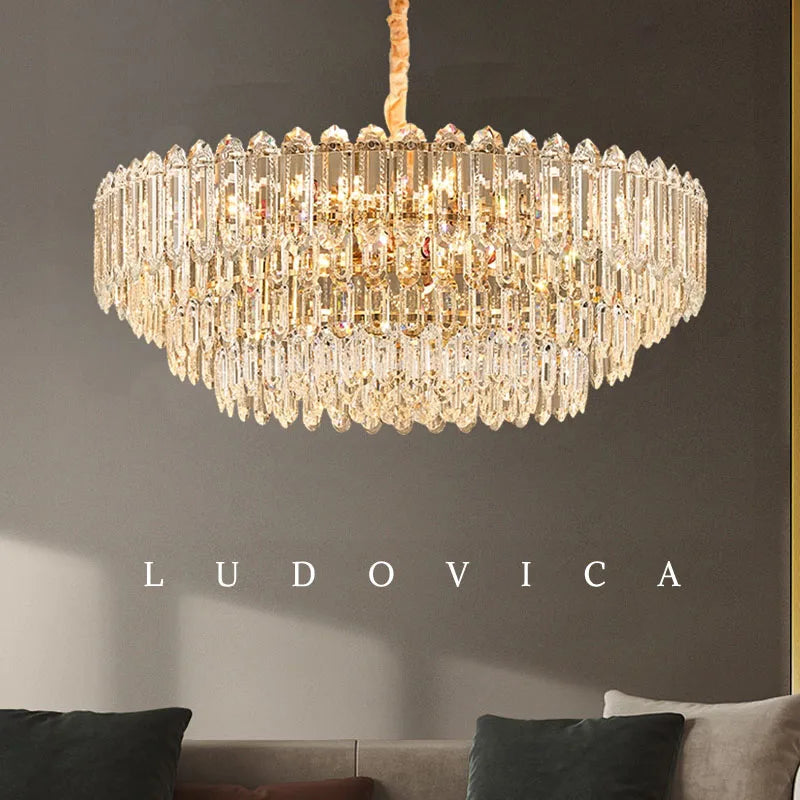 Elegant Crystal Ceiling Lamp